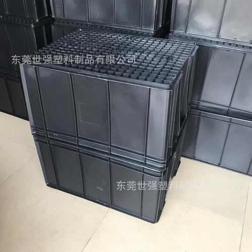 工厂直供车间黑色塑料箱 电子元器件防静电周转箱选型与品质解析